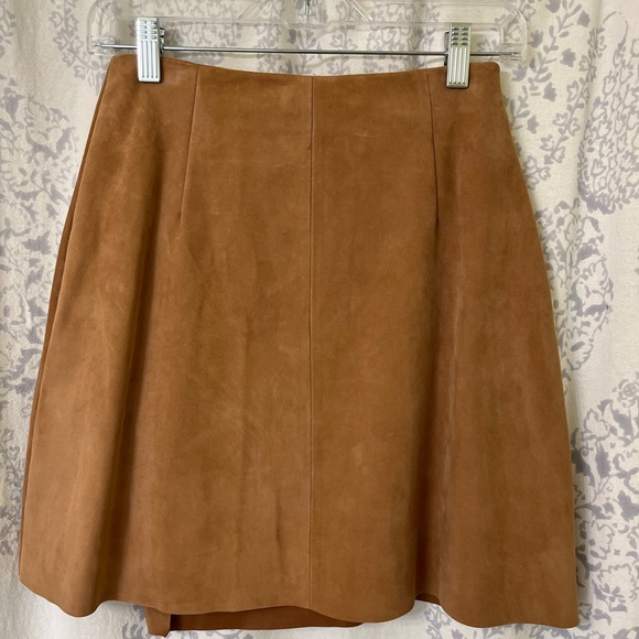 Ted Baker “Ursina” Suede Wrap Skirt Sz 4-6 - Picture 3 of 9